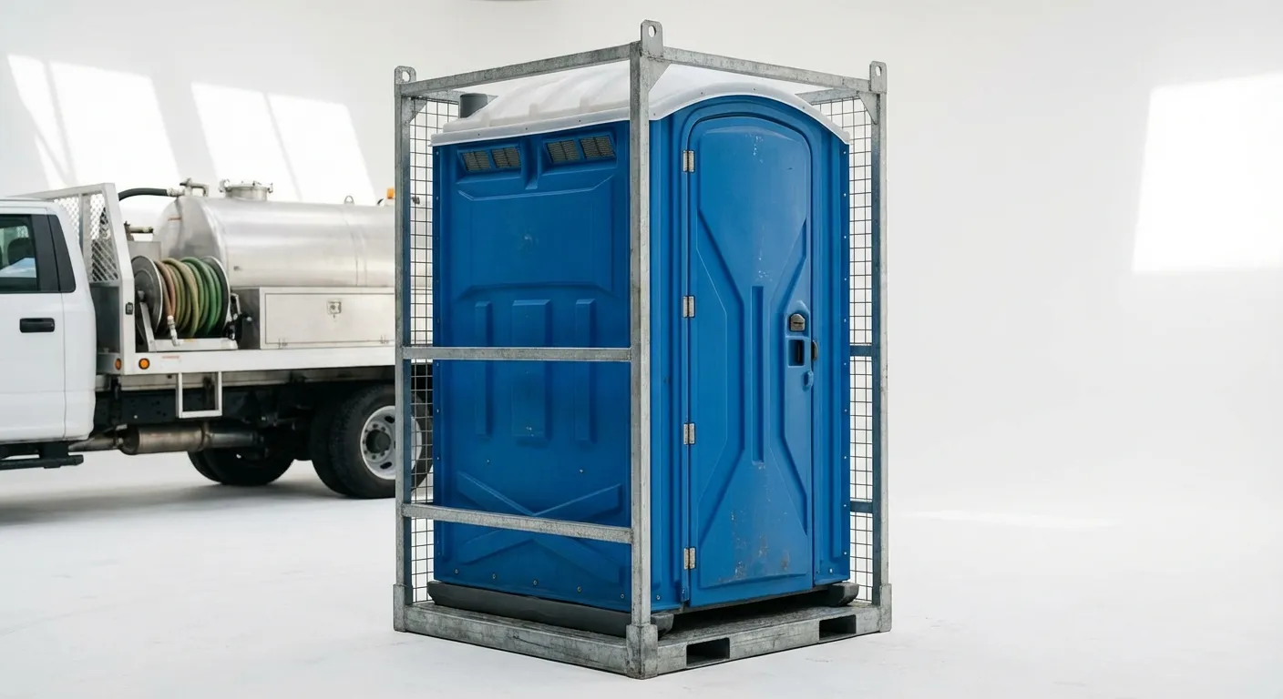 Crane-Liftable Portable Toilet Technical Specifications in Lewisville, TX
