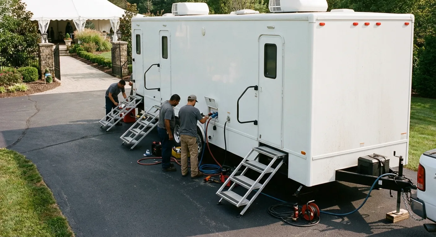 Luxury Restroom Trailer in Lewisville, TX