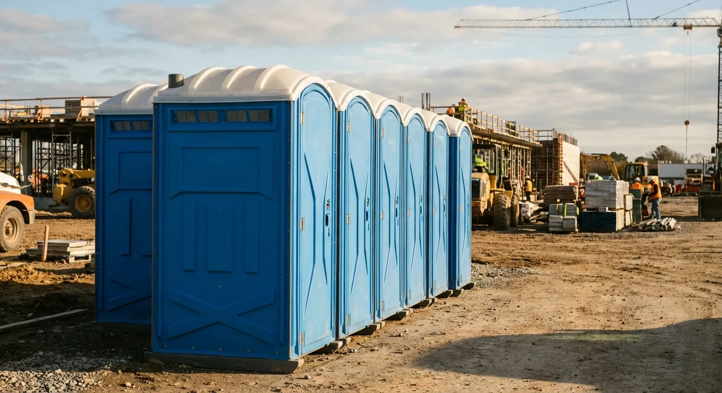 Luxury restroom trailer rental background in Lewisville, TX